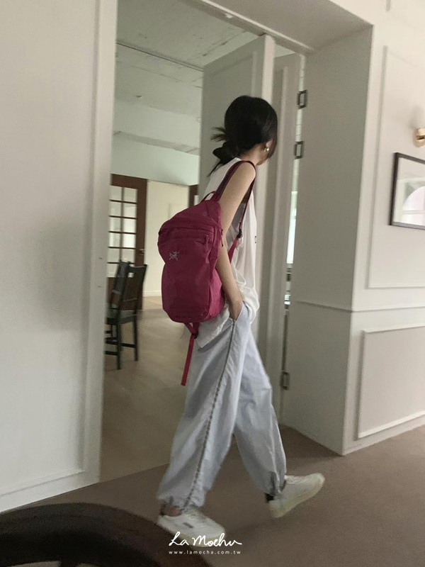 口袋車線尼龍褲